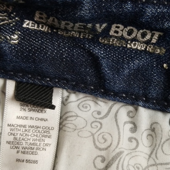 Express 4R Barely Boot Slim Fit Low Rise Jeans - Picture 3 of 4